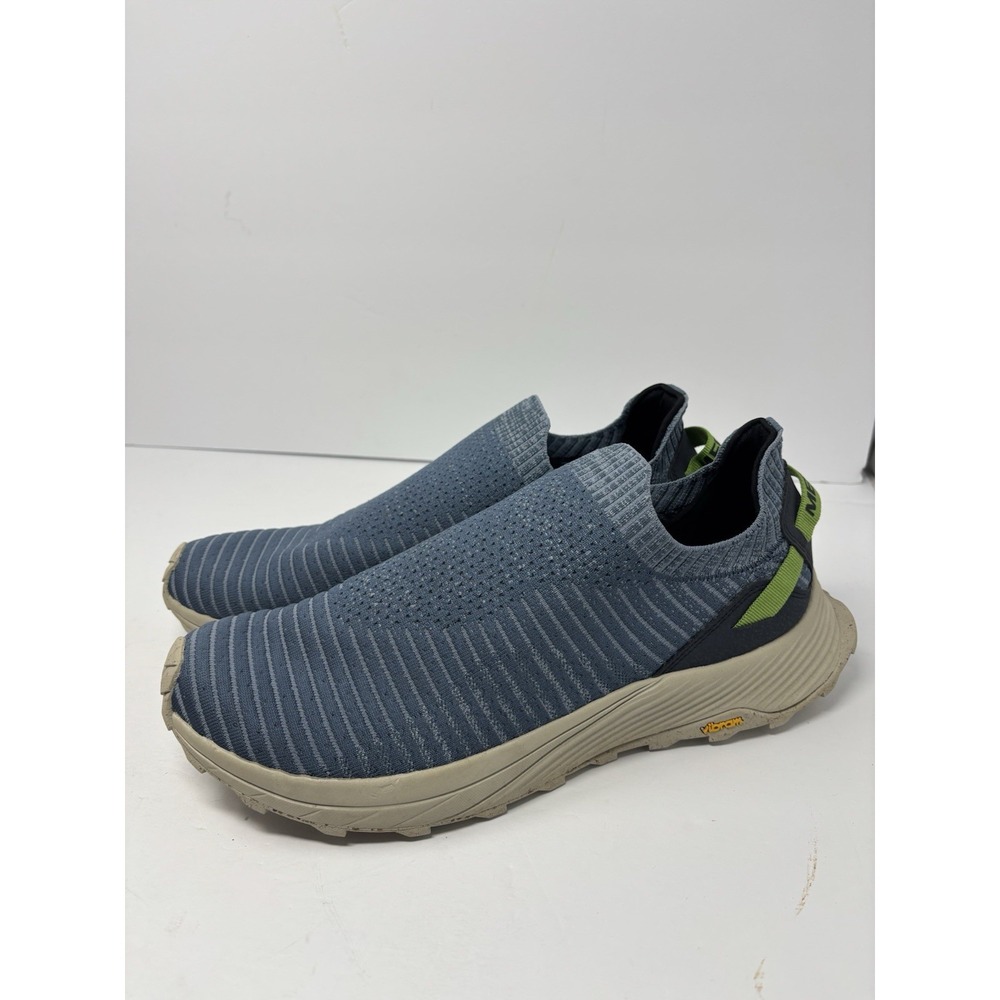 Merrell Embark Moc Slip On Casual Hiker Shoes Vibram Soles Blue Mens 13